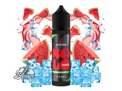 Příchuť 20ml v 60ml lahvičce - Bombo Solo Juice - Bombo Solo Juice - Watermelon Ice 20/60ml LAVAPE.CZ