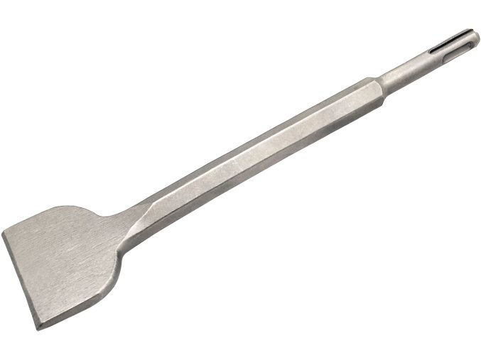 plochý sekáč SDS PLUS lomený 15°, 250x14mm, šířka ostří 60mm