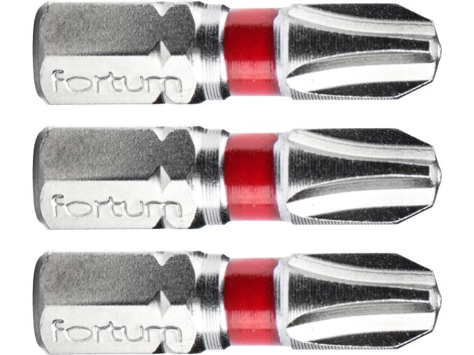 křížový hrot phillips, sada 3ks, PH 3x25mm, S2