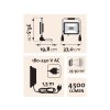 LED reflektor, 4500lm, se stojanem
