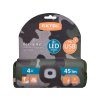 čepice s čelovkou 4x45lm, USB nabíjení, maskovací, univerzální velikost, 100% acryl