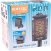 pochodeň LED s plamenem, solární nabíjení, 12x LED