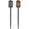 pochodeň LED s plamenem, solární nabíjení, 12x LED