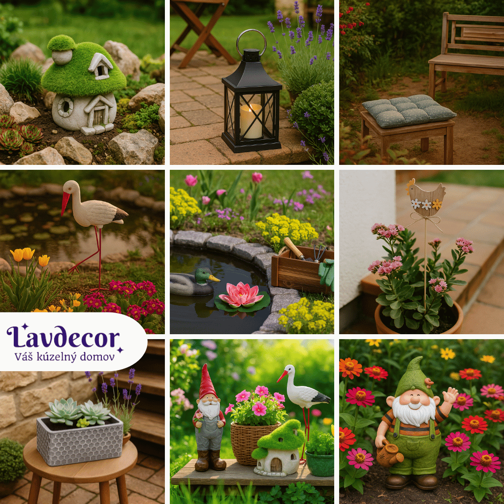 10 jarných dekorácií, ktoré okamžite oživia vašu záhradku