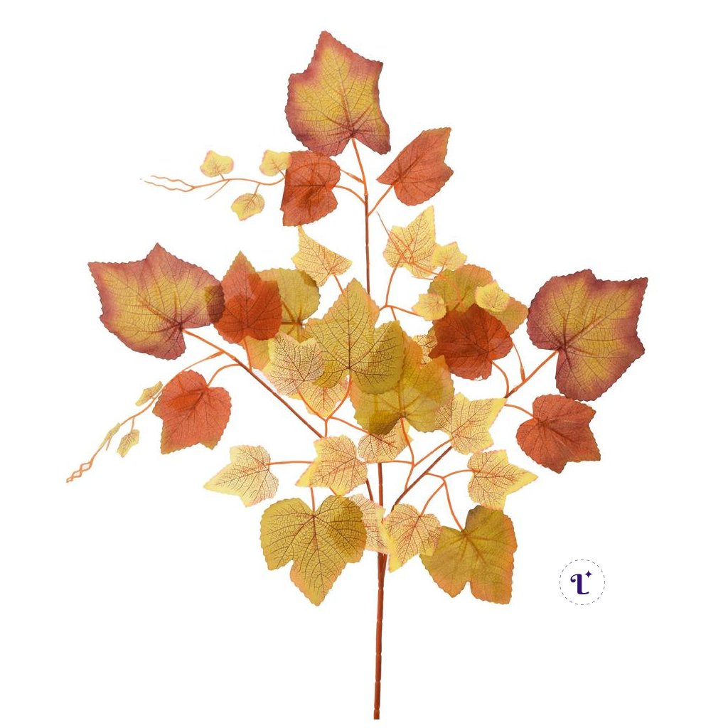 KS LIST JESENNÝ ZEL/ORANŽOVÝ 66CM