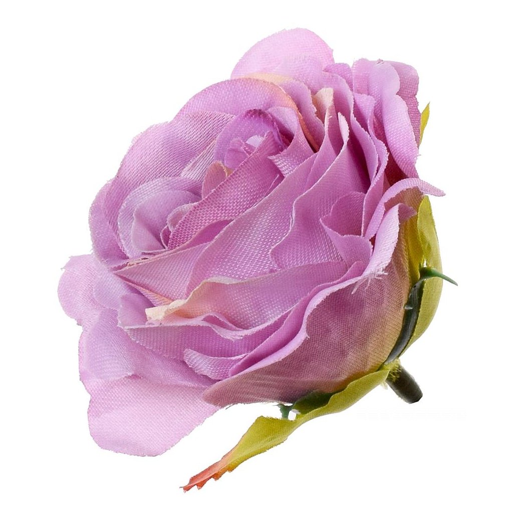 umelý kvet HLAVA RUŽA Ružová 6cm