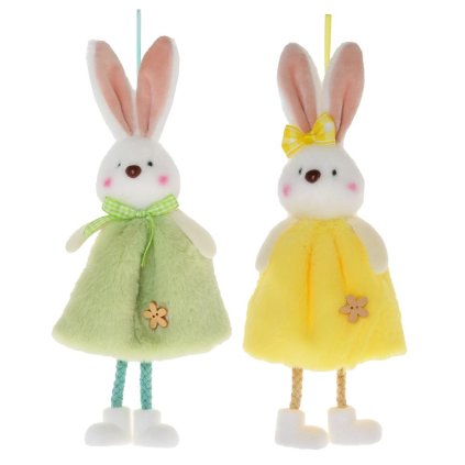 ZÁVES ZAJAC 30CM MIX  - CENA ZA 1KS