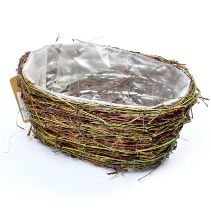 OBAL PRÚTIE OVAL RATAN NATUR 27*17*12