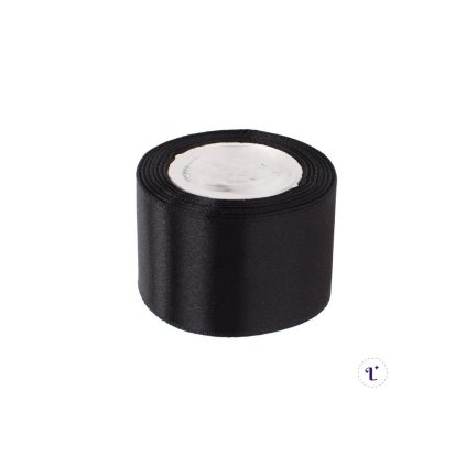 SATEN STUHA 38MM/15M ČIERNA FARBA 039