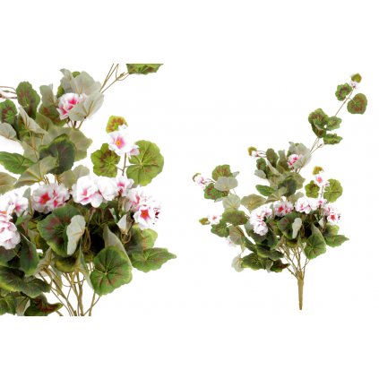 Muškát ťahavý bielo-ružový umelá kvetina 35x90x20cm