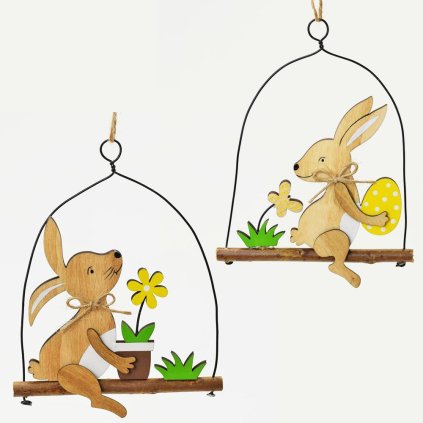 ZAJAC DREVO NA HOJDAČKE MIX 10x14CM CENA ZA 1KS