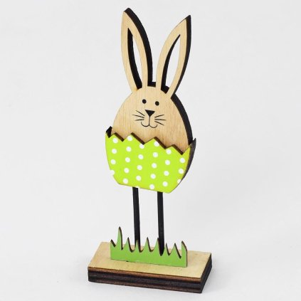 ZAJAC V ŠKRUPINE DREVO 6X3X14 CM