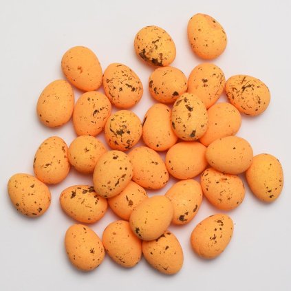 VEĽKONOČNÉ VAJÍČKA ORANŽOVÉ 2,5CM CENA ZA 30KS