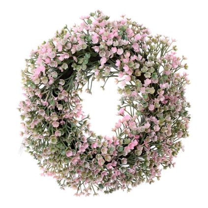 VENIEC RUŽOVÉ KVIETKY 25CM