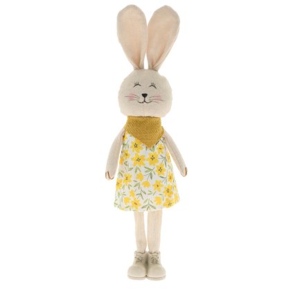 ZAJAČICA TEXTIL 10x6x39CM ŽLTÁ