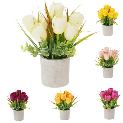 TULIPÁNY V ČREPNÍKU MIX 6F 21cm
