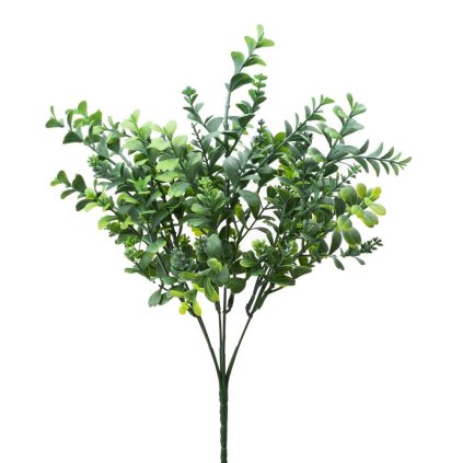 ZELEŇ DROB. LÍSTKY ZELENO-BIELA 35CM