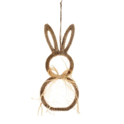 ZÁVES ZAJAC JUTA 10x22,5CM NATUR