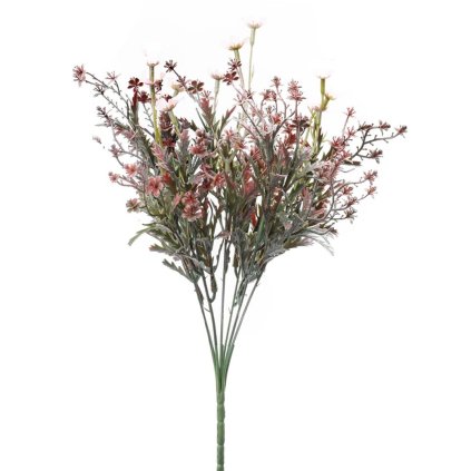 ZELEŇ DROB.KVETY ZELENO-RUŽOVÁ 36cm