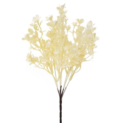 ZELEŇ DROB. KVIETKY KRÉMOVÉ 34CM