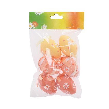 ZÁVES VAJCE PLAST S/6 6CM