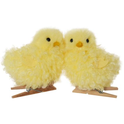 KURIATKA ŽLTÉ NA ŠTIPCI S/2 6CM