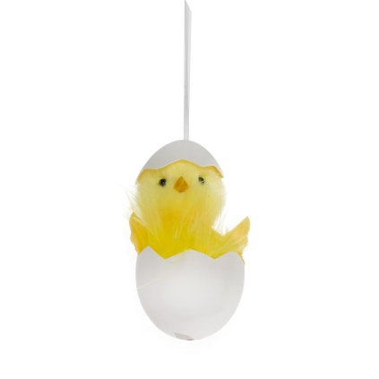 KURIATKO V ŠKRUPINE BIELE 9CM