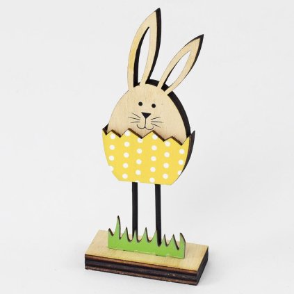 ZAJAC V ŠKRUPINE DREVO 6X3X14 CM