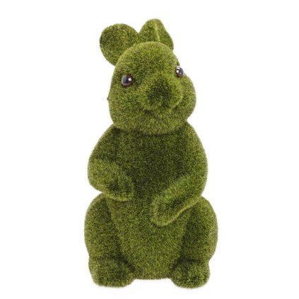 ZAJAC SEDIACI ZELENÝ MACH, POLYST. 20*18*32CM