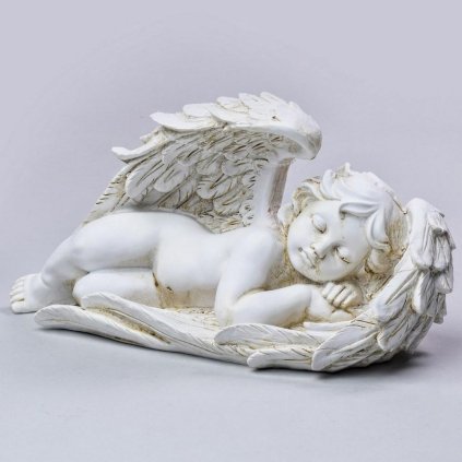 ANJEL POLYRES.ECRU LEŽIACI 22xV12CM