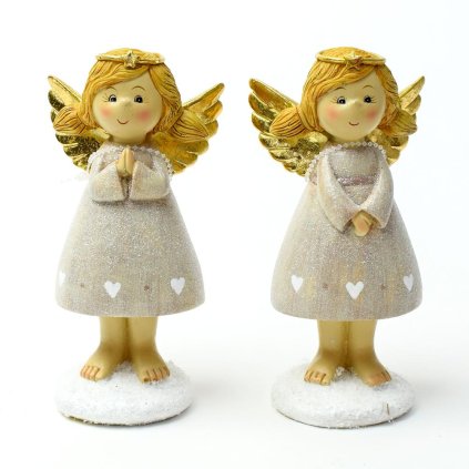 ANJEL RUŽOVÝ 8x5,5x15CM MIX 2