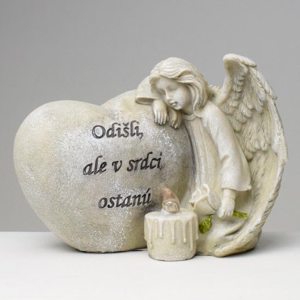 ANJEL PRI SRDCI LED 16,5x10x13CM POLYRES SUPER CENA!