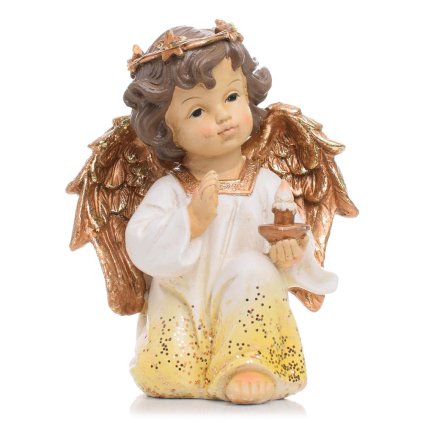 ANJEL KLAČIACI POLY LED 12.5*9*15CM