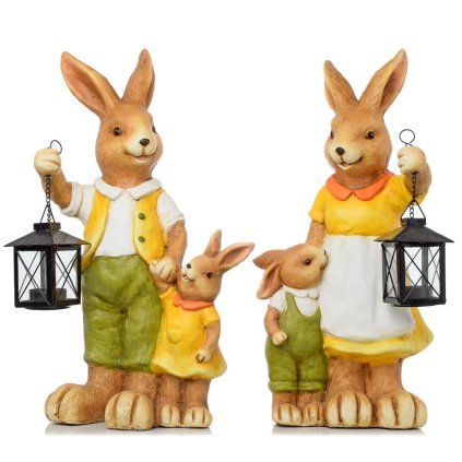 ZAJAC S LAMPÁŠOM MGO KERAMIKA 21x17.5x44CM CENA ZA 1KS