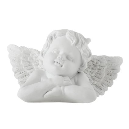 ANJEL SMÚTOČNÝ BIELY POLY 18*9*10CM