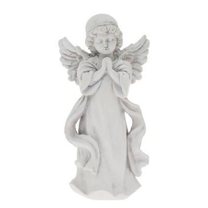 ANJEL MODLIACI NA PODSTAVCI BIELY 15.5*10.2*29.5CM