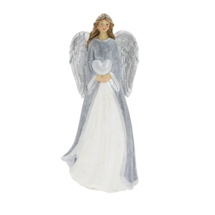 ANJEL SO SRDCOM SIV/BIE POLY 11,5*9*25,5CM