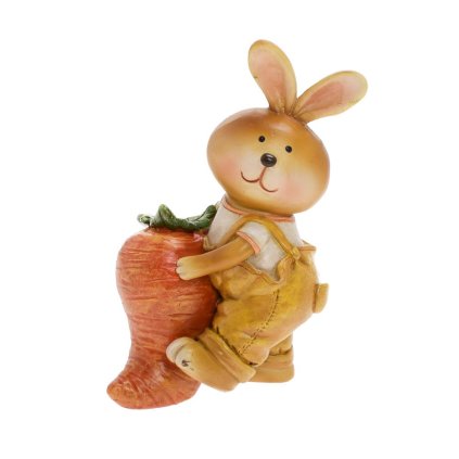 ZAJAČIK S MRKVIČKOU POLY 8,5*6*14CM