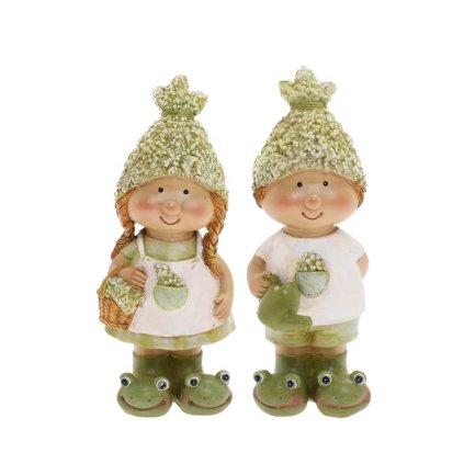 DETI ZELENO-BIELE SO ŽABKAMI MIX/2 POLY 5,5*6*16CM - CENA ZA 1KS