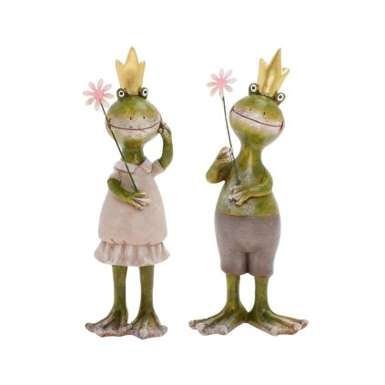 ŽABKY S KORUNKAMI MIX/2 POLY 8*4*18,5CM - CENA ZA 1KS