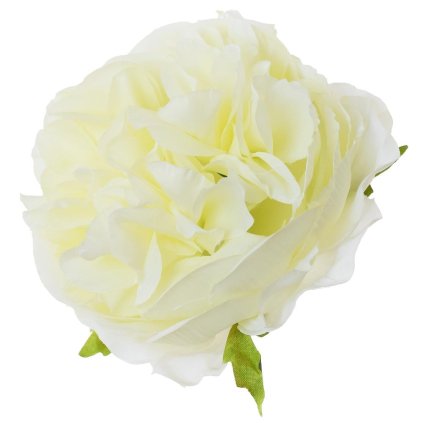 UMELÝ KVET HLAVA RUŽA ANGLICKÁ BIELA 9CM