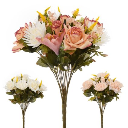 KYTICA CHRYZ. + RUŽA 3F 48cm