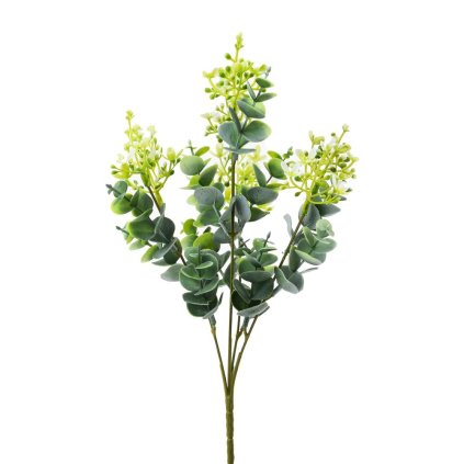 ZELEŇ DROB.LÍSTKY ZELENO-BIELA 34CM