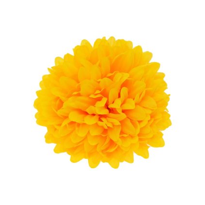 HLAVA CHRYZANTÉMA 10 CM, ŽLTÁ