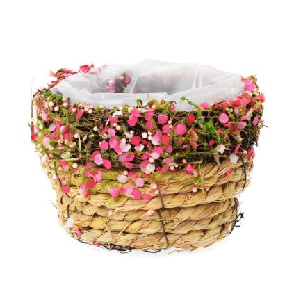 447FL/S OBAL KOŠÍK 16x16x10CM RUŽOVÝ