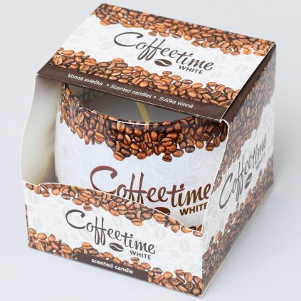sviečka vonná v skle COFFE WHITE 100GR/SAS2018/