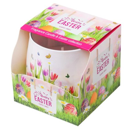 SVIEČKA VOŇAVÁ V SKLE TULIPÁN 100GR 8cm