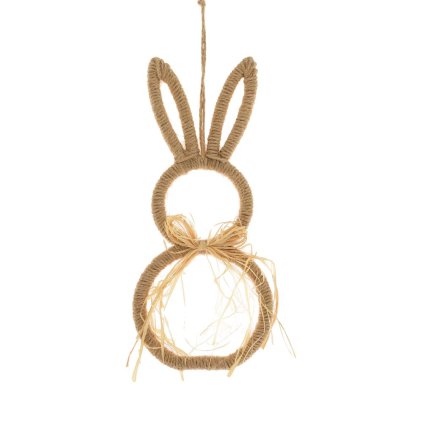 ZÁVES ZAJAC JUTA 13,5x30,5CM NATUR