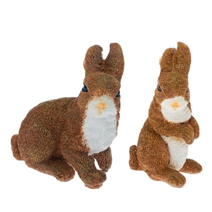 ZAJAC POLY - HNEDÝ 10x6x4CM, MIX2 - CENA ZA 1KS