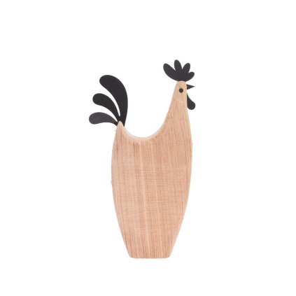 KOHÚT DREVO NAT/ČIER 27*14,5*4CM